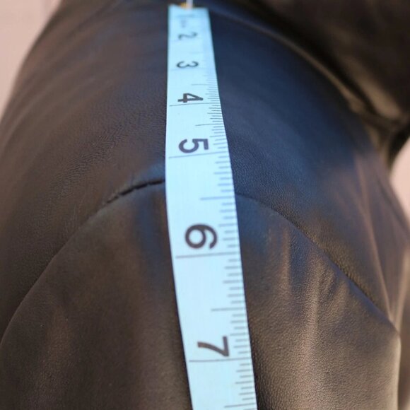 Womens 100% Leather Black Jacket Jones New York Size Large, Soft Butter Leather - Picture 7 of 13